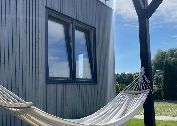 Prázdninový dům A Morze Domki- Podgrzewany Basen, Caloroczne Klimatyzowane Domki, Parking Rewal